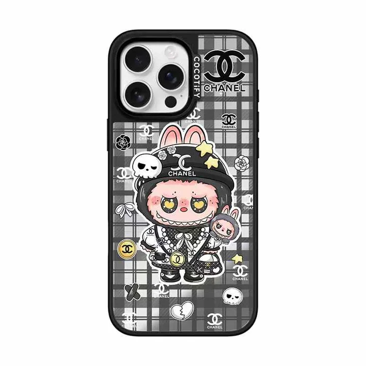 DIOR/CHANEL/LV/GUCCI キャラクターミラースマホケース