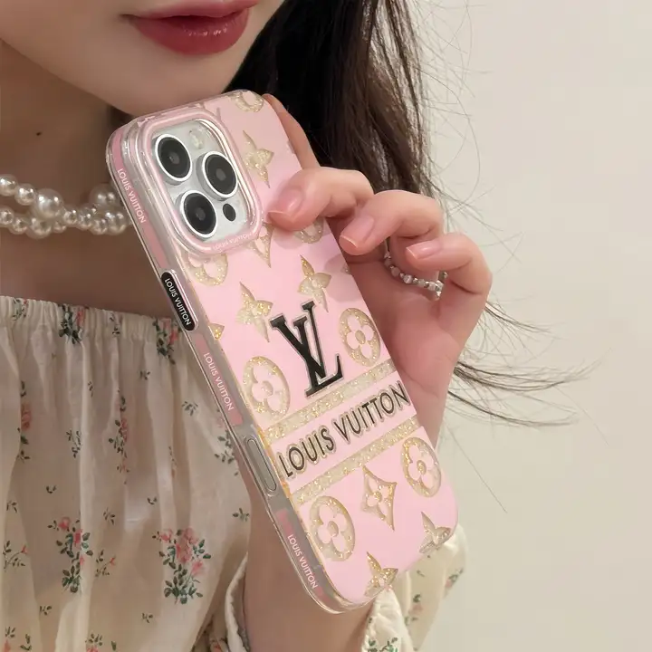 ピンクのチェック柄 iPhone 15/15 Pro/14 ケース