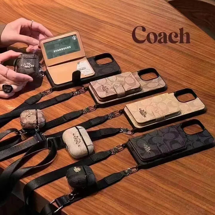 コーチ iPhone 17air スマートフォンケース 背面カード収納付き