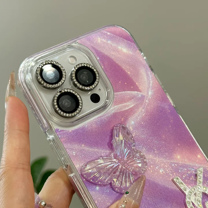 ソフトシリコン アクリル 聖羅蘭 iPhone15Pro/14ケース