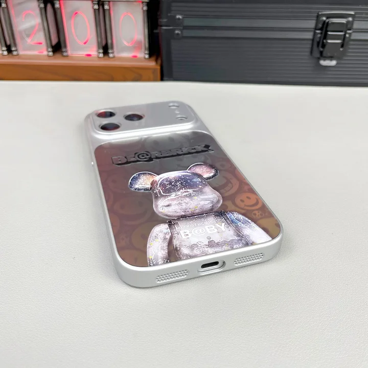 ベアブリック風 iphone 16pro ケース ブランドbearbrickスマホケース 人気 レディース 限定
