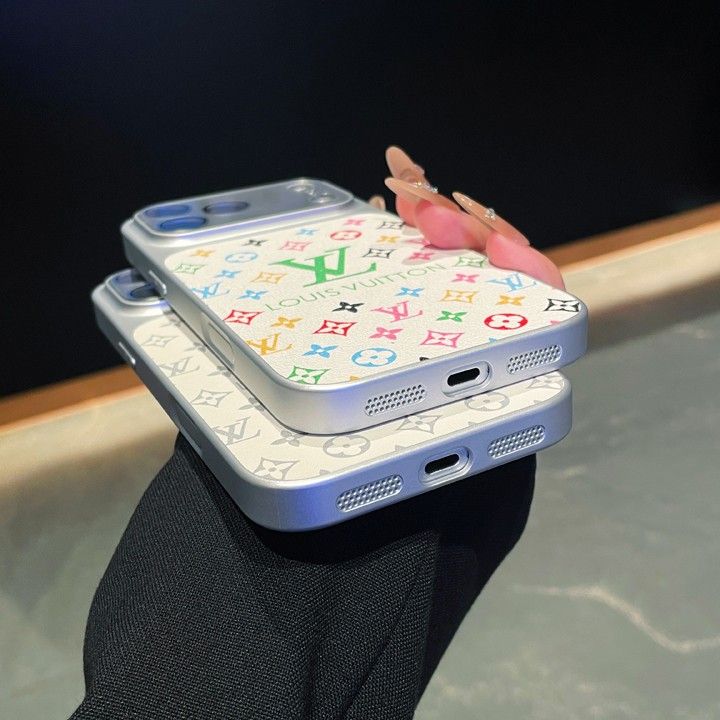 面白いルイ ヴィトン風 iphone 16pro ケース ブランドlvスマホケース 大人アンチグレア