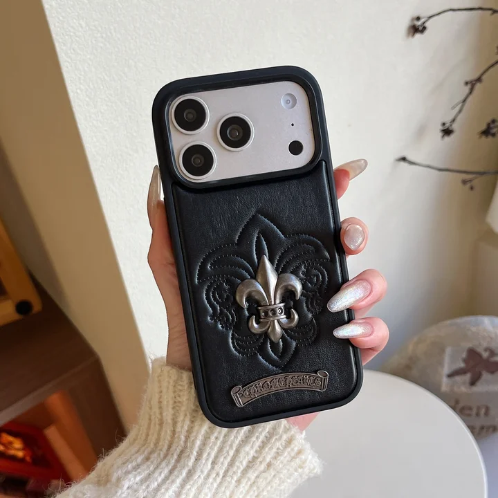 流行りクロムハーツ風 iphone18 ケース ブランドCHスマホケース メンズ画面保護