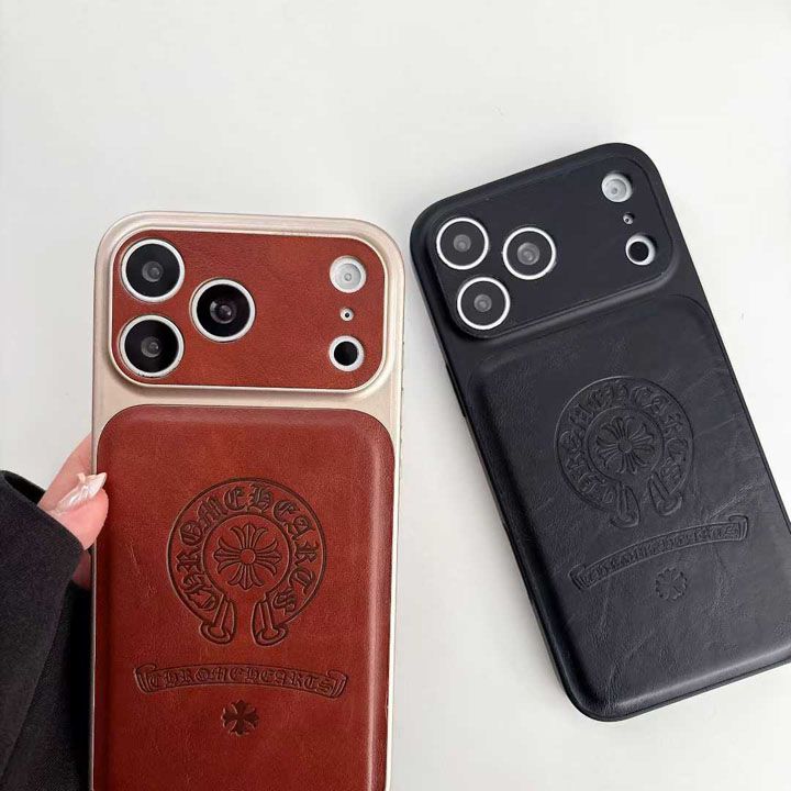 かっこいいクロムハーツ風 iphone17 pro max ケース ブランドCHスマホケース 大人防塵