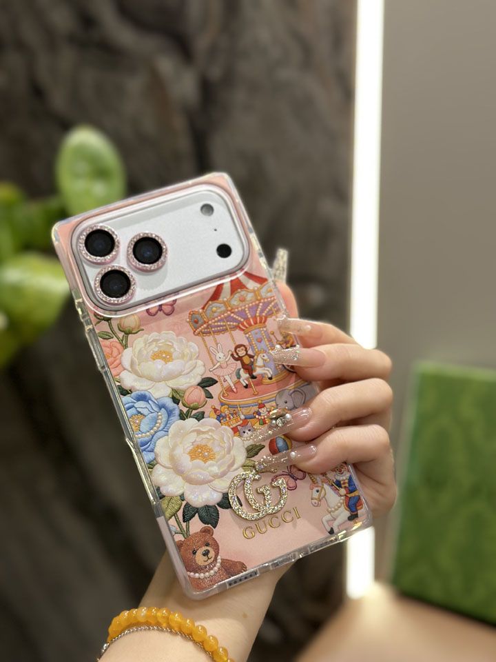 人気グッチ風 iphone16pro max ケース ブランドgucciスマホケース カップル綺麗