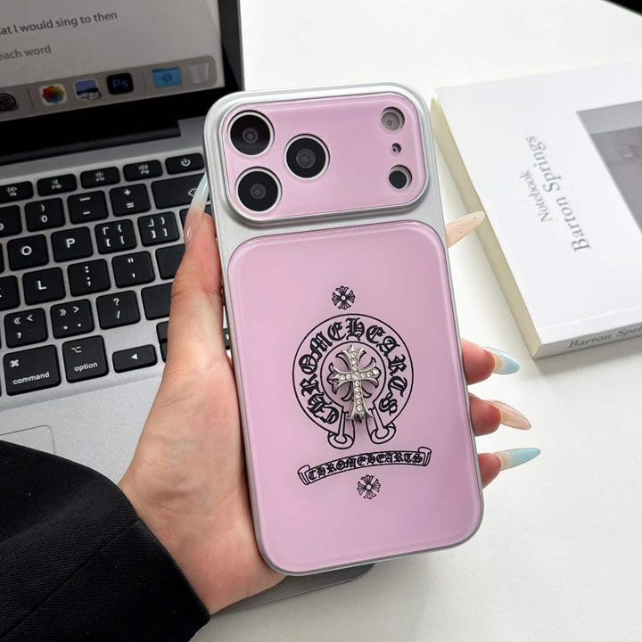おすすめクロムハーツ風 iphone15 ケース ブランドCHスマホケース カップル韓国風