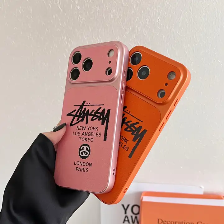 ストリート風 iphone18 pro ケース ブランドstussyスマホケース かっこいい 高校生 薄型