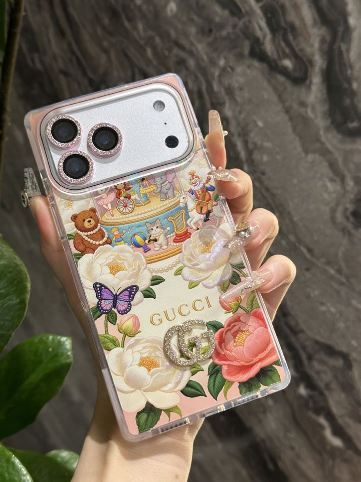 面白いグッチ風 iphone 16pro ケース ブランドgucciスマホケース メンズ覗き見防止
