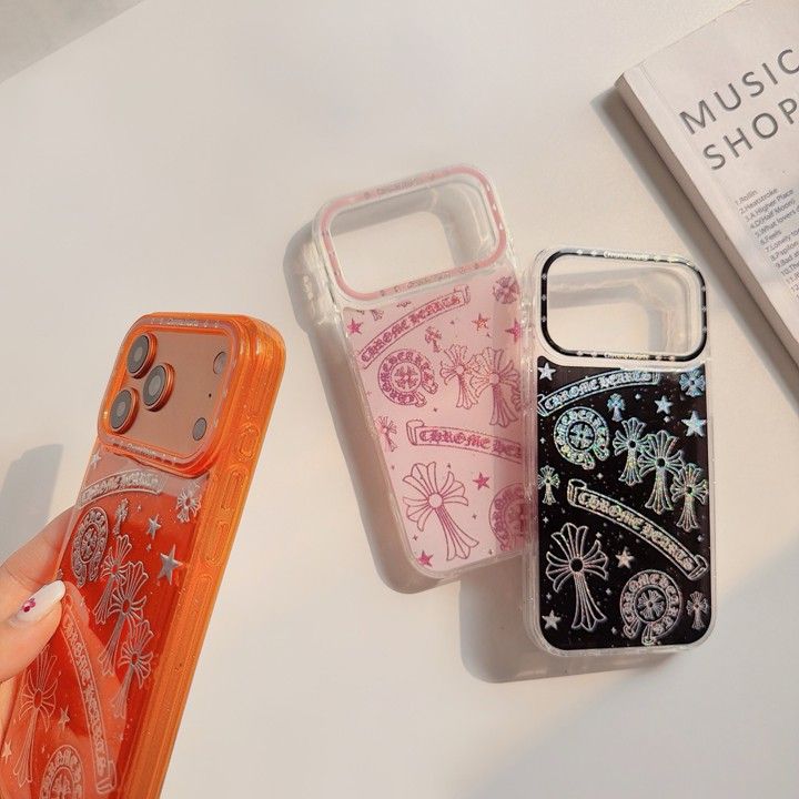 ストリートクロムハーツ風 iphone16 ケース ブランドCHスマホケース 高校生安全