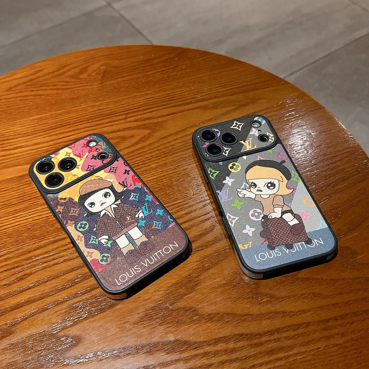 ルイヴィトン風可愛いレディースキラキラiphone17promaxケースブランドLVスマホケース