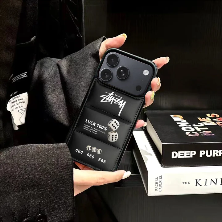 ストリート風 iphone17 pro max ケース ブランドstussyスマホケース おしゃれ カップル 防塵