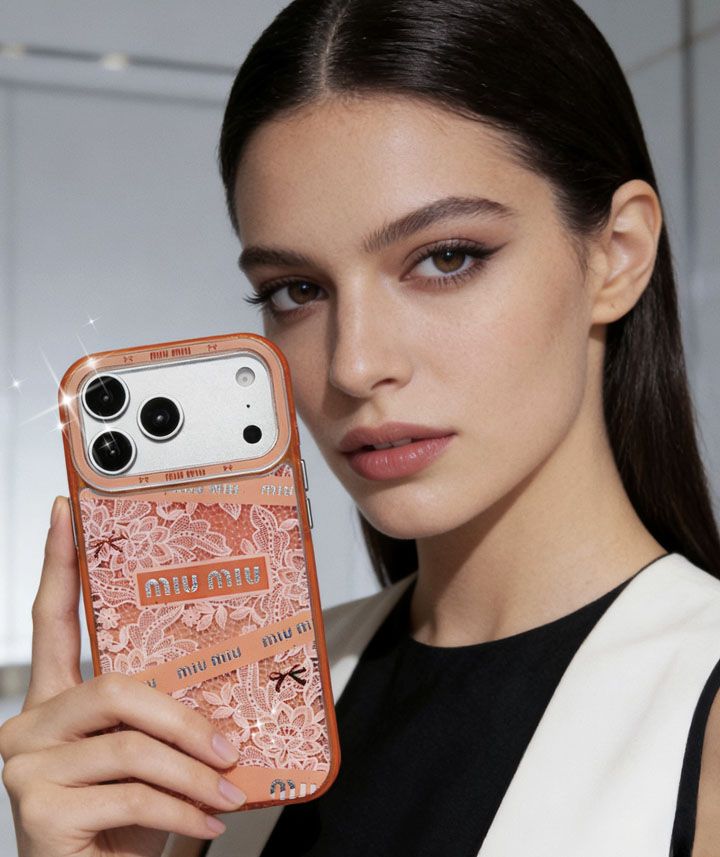 おすすめミュウミュウ風 iphone15 ケース ブランドMIUMIUスマホケース カップル韓国風