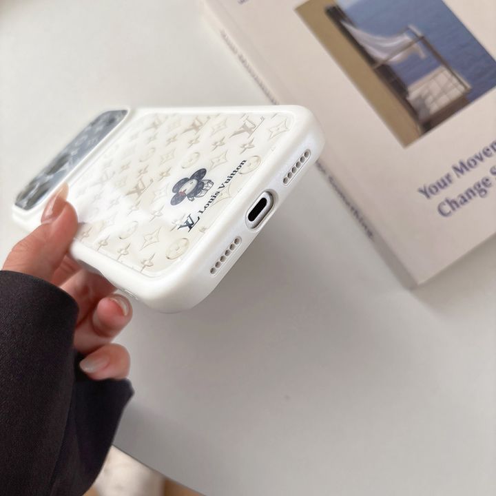 ルイヴィトン風 iphone15 ケース ブランドLVスマホケース 面白い カップル 衝撃吸収