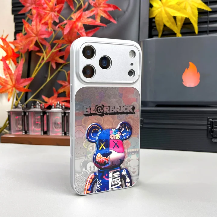 ベアブリック風 iphone17 pro max ケース ブランドbearbrickスマホケース おしゃれ 芸能人 軽量