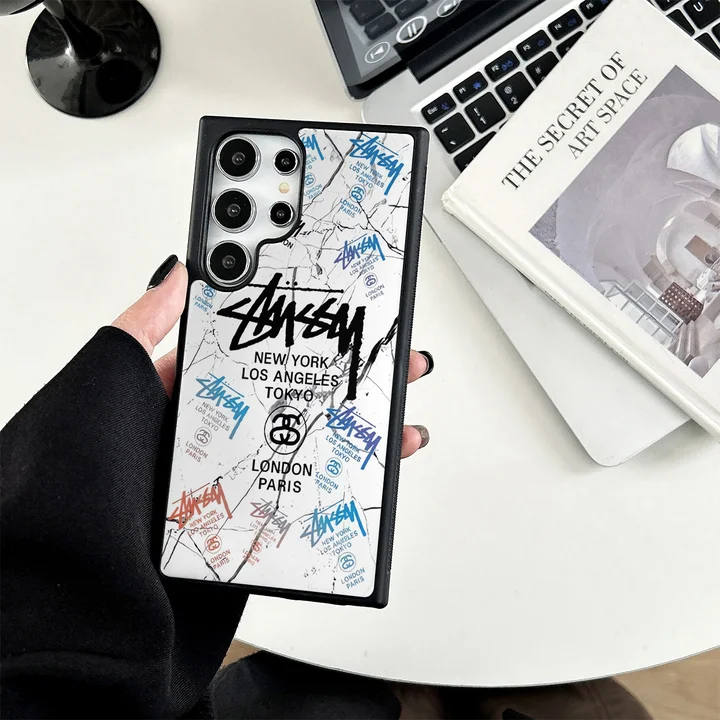 ストリート風 iphone18 ケース ブランドstussyスマホケース かっこいい メンズ キラキラ