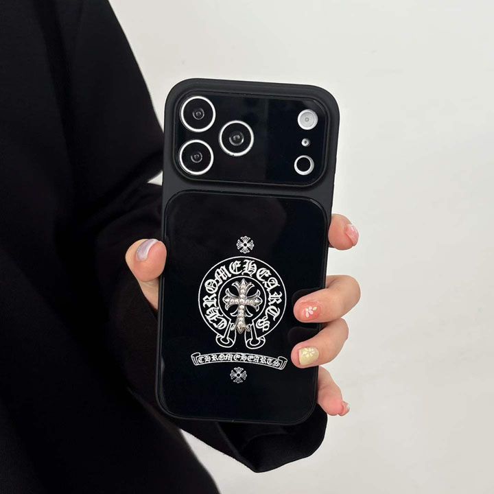 シンプルクロムハーツ風 iphone18 pro ケース ブランドCHスマホケース レディース頑丈