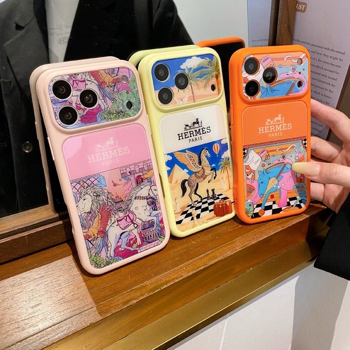 かっこいいエルメス風 iphone17 pro max ケース ブランドhermesスマホケース 芸能人四角保護