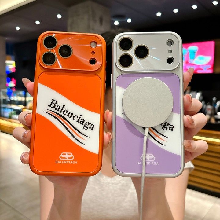 バレンシアガ風 iphone17 pro ケース ブランドbalenciagaスマホケース かわいい カップル 軽量