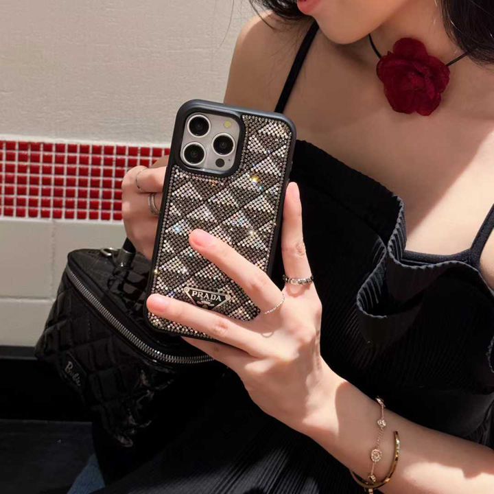 かわいいプラダ風 iphone17 pro ケース ブランドPradaスマホケース 大人アンチグレア