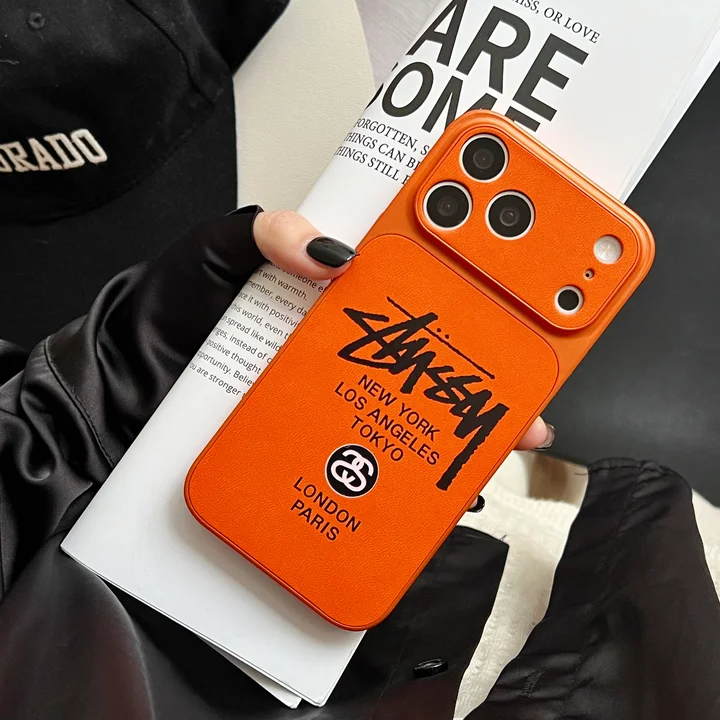 ストリート風 iphone15 ケース ブランドstussyスマホケース シンプル カップル 衝撃吸収