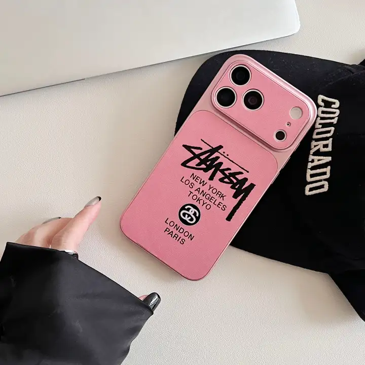 ストリート風 iphone17 pro max ケース ブランドstussyスマホケース かわいい カップル 軽量