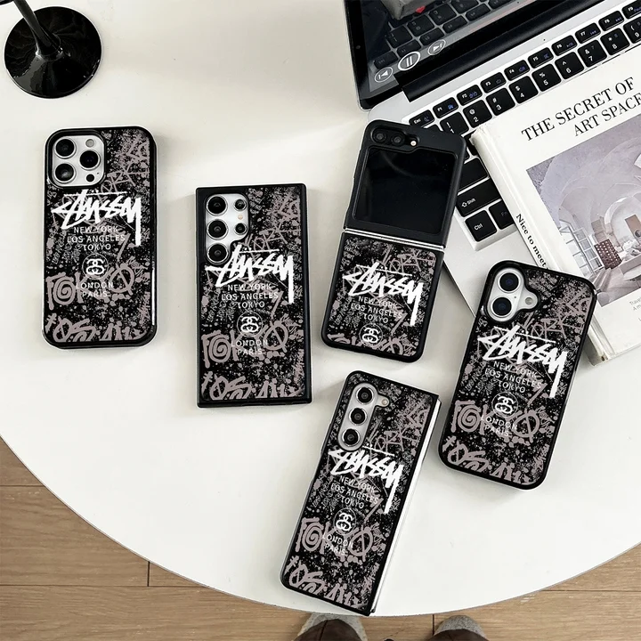 ストリート風 iphone17 ケース ブランドstussyスマホケース 流行り 高校生 キラキラ
