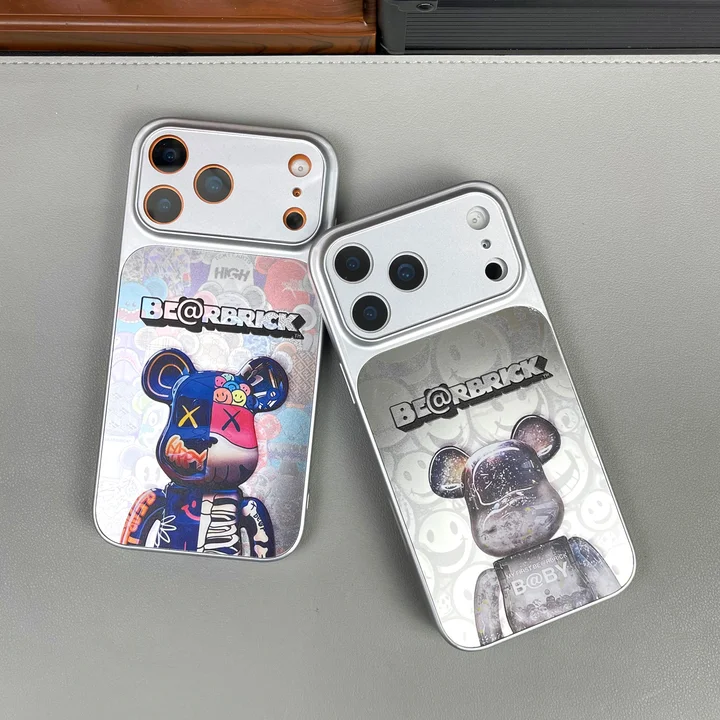ベアブリック風 iphone18 ケース ブランドbearbrickスマホケース かっこいい レディース 防塵