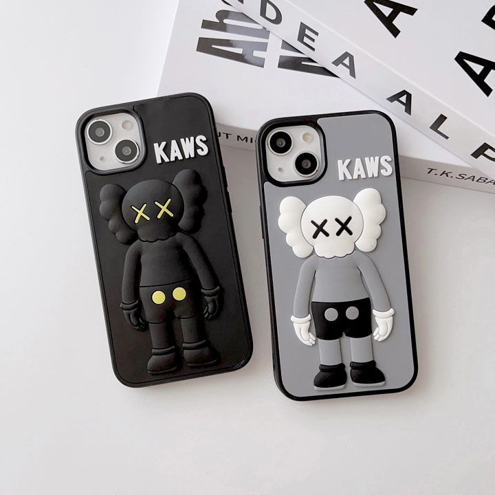 人気カウズ風 iphone16pro max ケース ブランドKAWS スマホケース レディース衝撃吸収