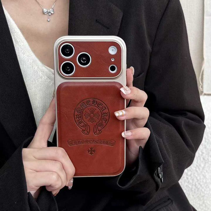 かわいいクロムハーツ風 iphone17 pro ケース ブランドCHスマホケース メンズ傷防止