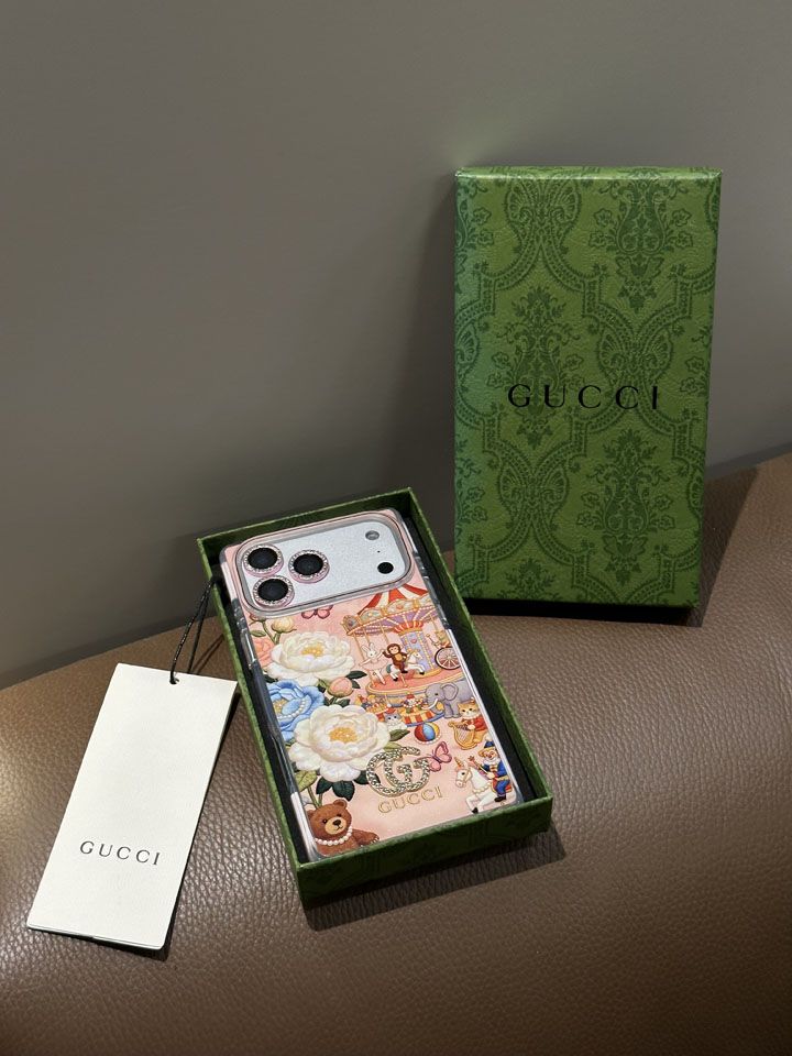 かわいいグッチ風 iphone17 pro ケース ブランドgucciスマホケース 大人画面保護
