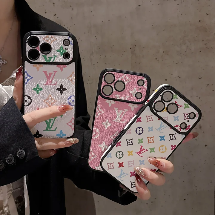 ルイヴィトン風面白い高校生四角保護iphone17ケースブランドLVスマホケース