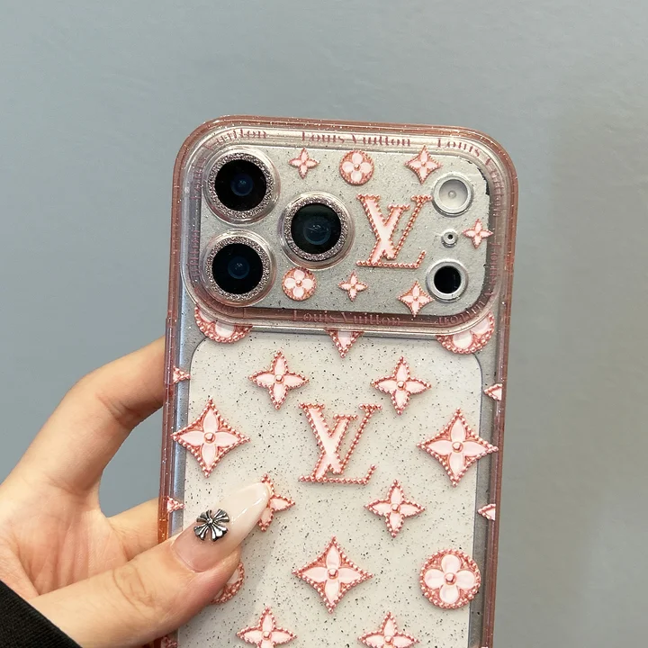ルイヴィトン風可愛いレディース傷防止iphone17promaxケースブランドLVスマホケース
