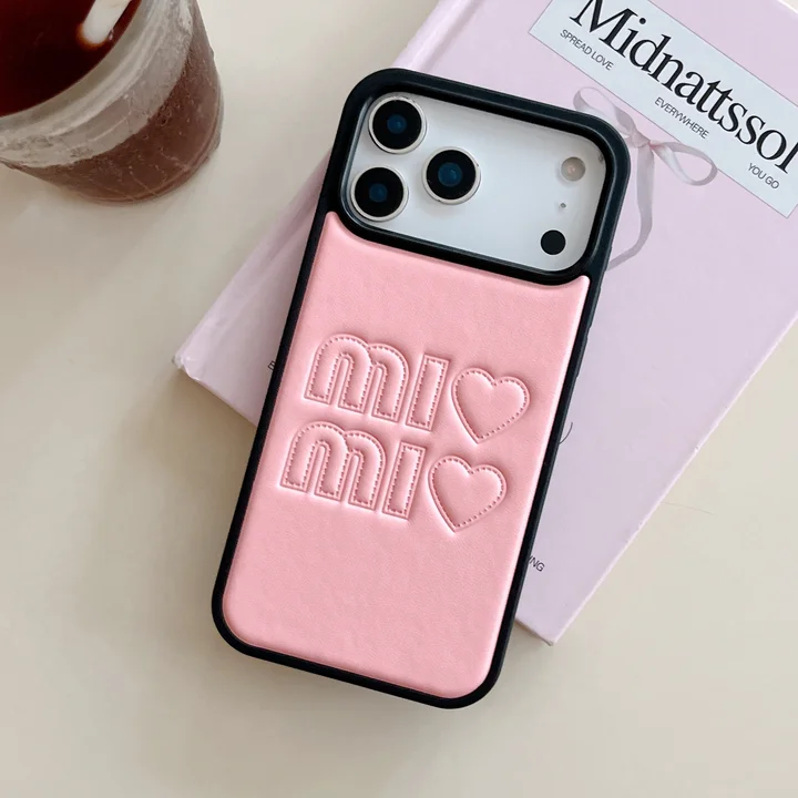ミュウミュウ風 iphone17 pro max ケース ブランドMIUMIUスマホケース かっこいい 芸能人 軽量
