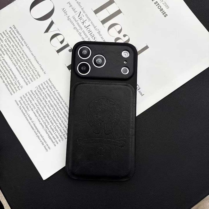 ストリートクロムハーツ風 iphone16 ケース ブランドCHスマホケース 高校生滑り止め