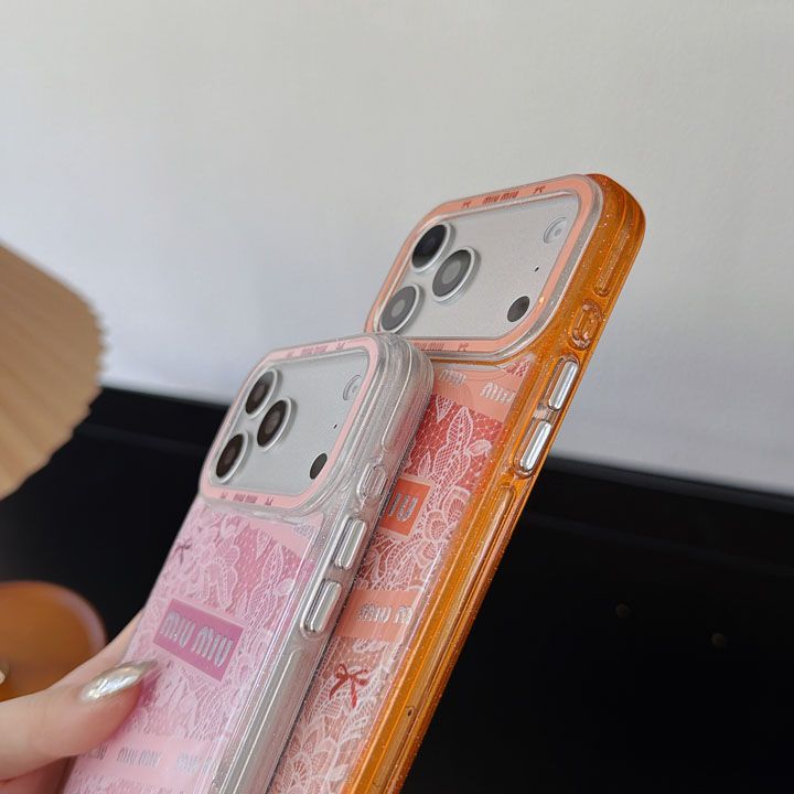 ストリートミュウミュウ風 iphone16 ケース ブランドMIUMIUスマホケース 高校生多機能