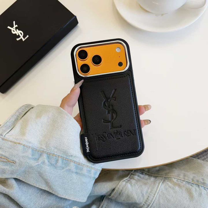 流行りイヴサンローラン風 iphone18 ケース ブランドYSLスマホケース 芸能人多機能