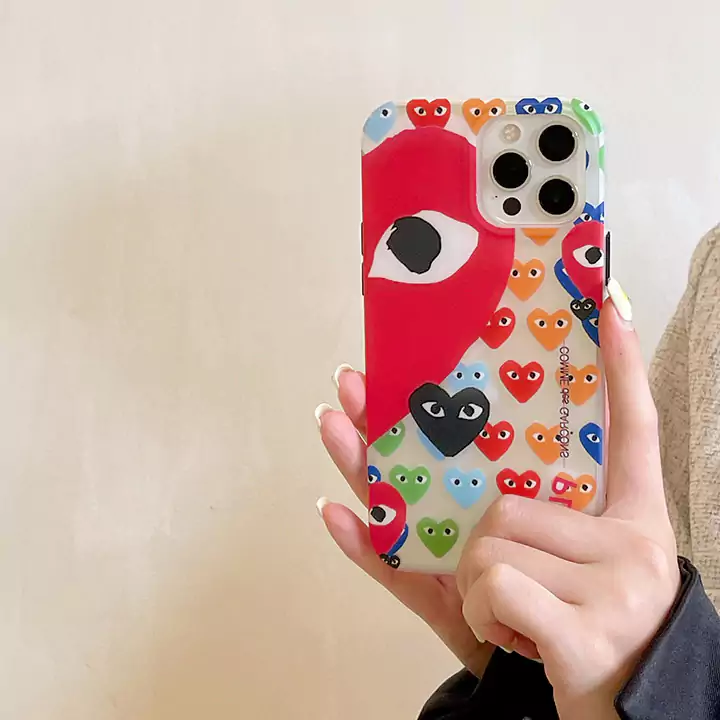 コムデギャルソン風かっこいいメンズ薄型iphone18proケースブランドCDGスマホケース