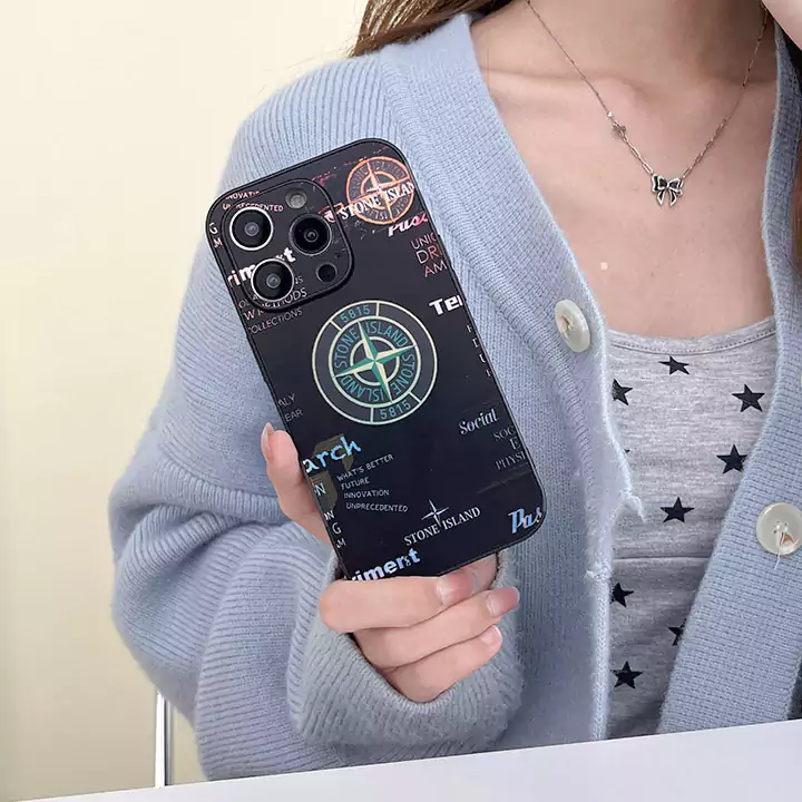 シンプル大人防塵ストーンアイランド風iphone17proケースブランドstoneislandスマホケース