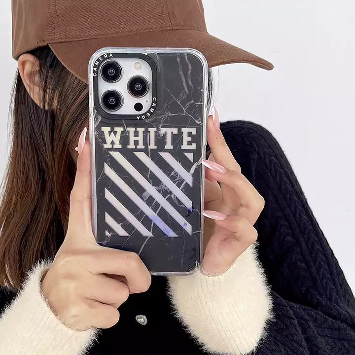 iphone16 携帯ケース オフホワイト ブランド おしゃれ 芸能人 耐衝撃