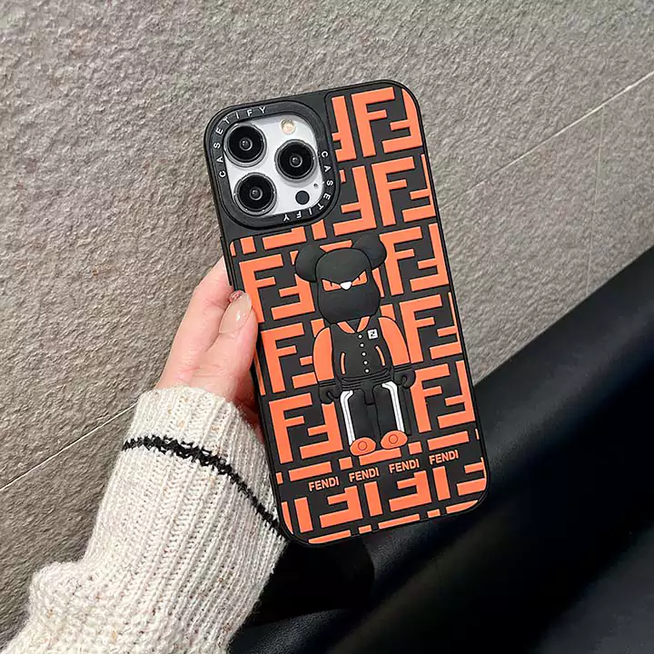 シンプル大人防塵ベアブリック風iphone17proケースブランドbearbrickスマホケース