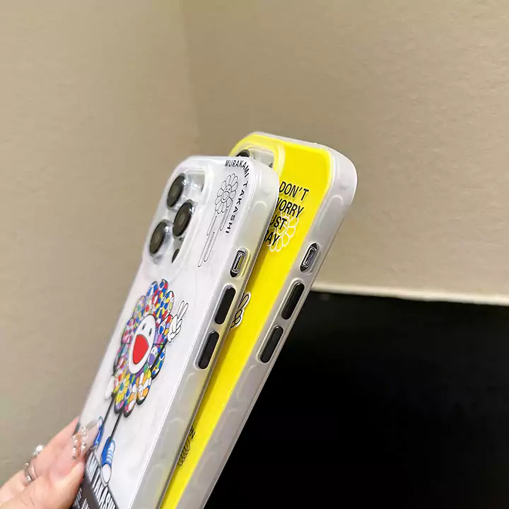 カイカイキキ風安いレディース新発売iphone16promaxケースブランドMurakamiSunflowerスマホケース