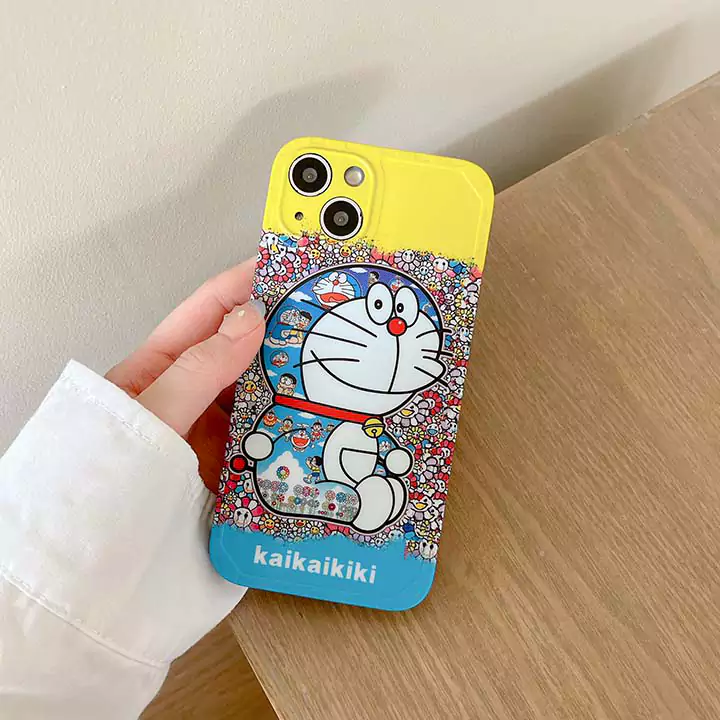 かわいいレディースキラキラカイカイキキ風iphone18proケースブランドMurakamiSunflowerスマホケース