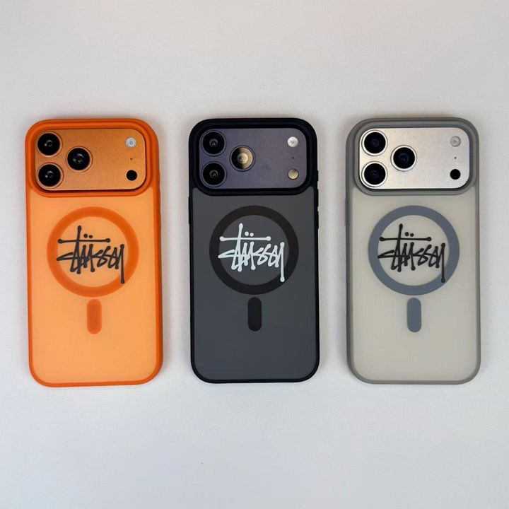 ステューシー風アウトドア高校生軽量iphone17promaxケースブランドstussyスマホケース