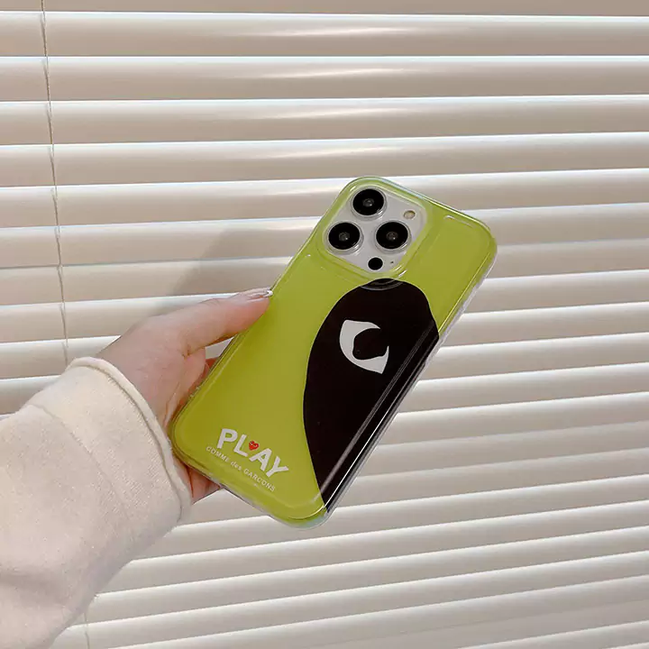 かわいいレディースキラキラコムデギャルソン風iphone18proケースブランドCDGスマホケース