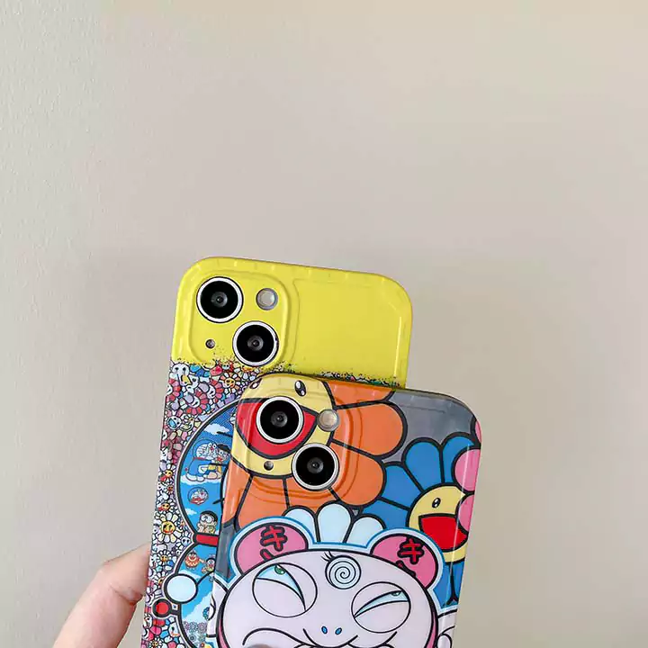カイカイキキ風アウトドア高校生軽量iphone17promaxケースブランドMurakamiSunflowerスマホケース