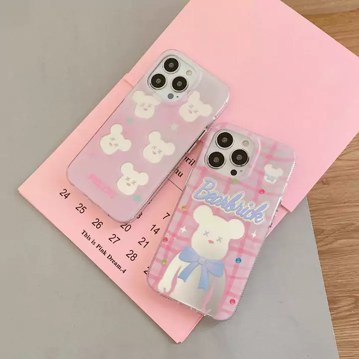 ベアブリック風アウトドア高校生軽量iphone17promaxケースブランドbearbrickスマホケース
