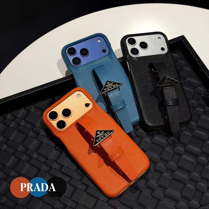 シンプル大人防塵プラダ風iphone17proケースブランドPradaスマホケース