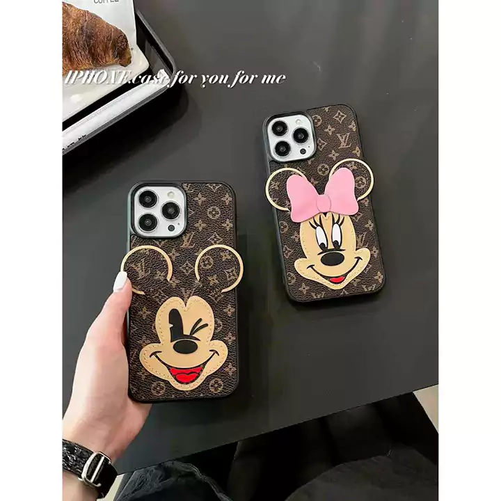iphone16ケース ルイヴィトン キャラクター ハイブランド 携帯ケース かわいい カップル 画面保護