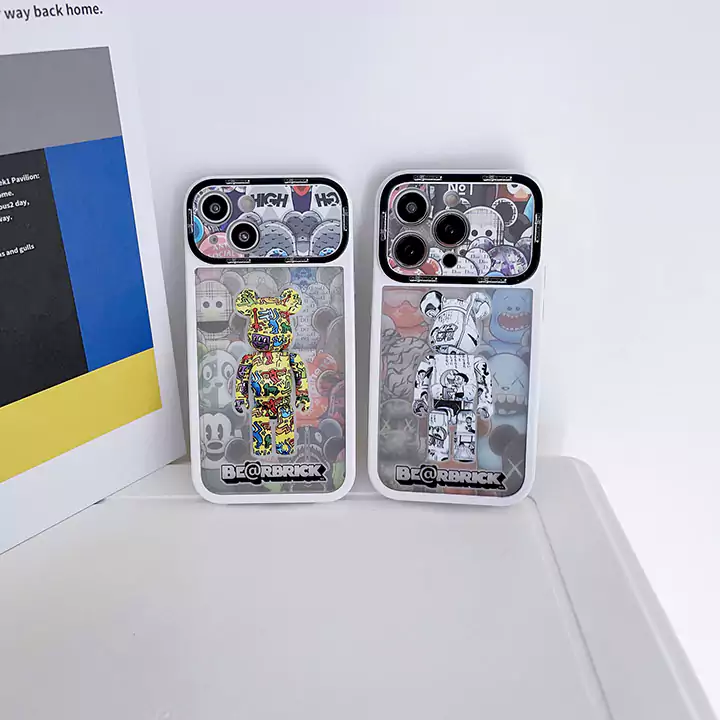 ベアブリック風かっこいいメンズ薄型iphone17ケースブランドbearbrickスマホケース