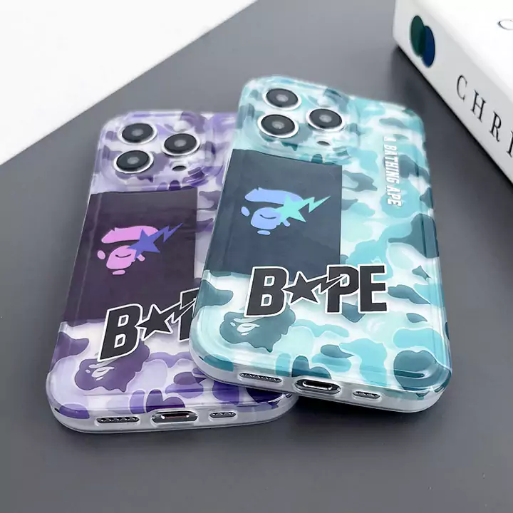 ストリートカップル軽量エイプ風iphone16ケースブランドBapeスマホケース
